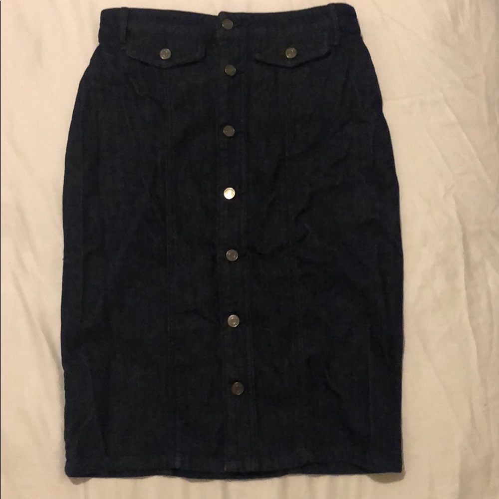 Banana Republic denim midi skirt size 0